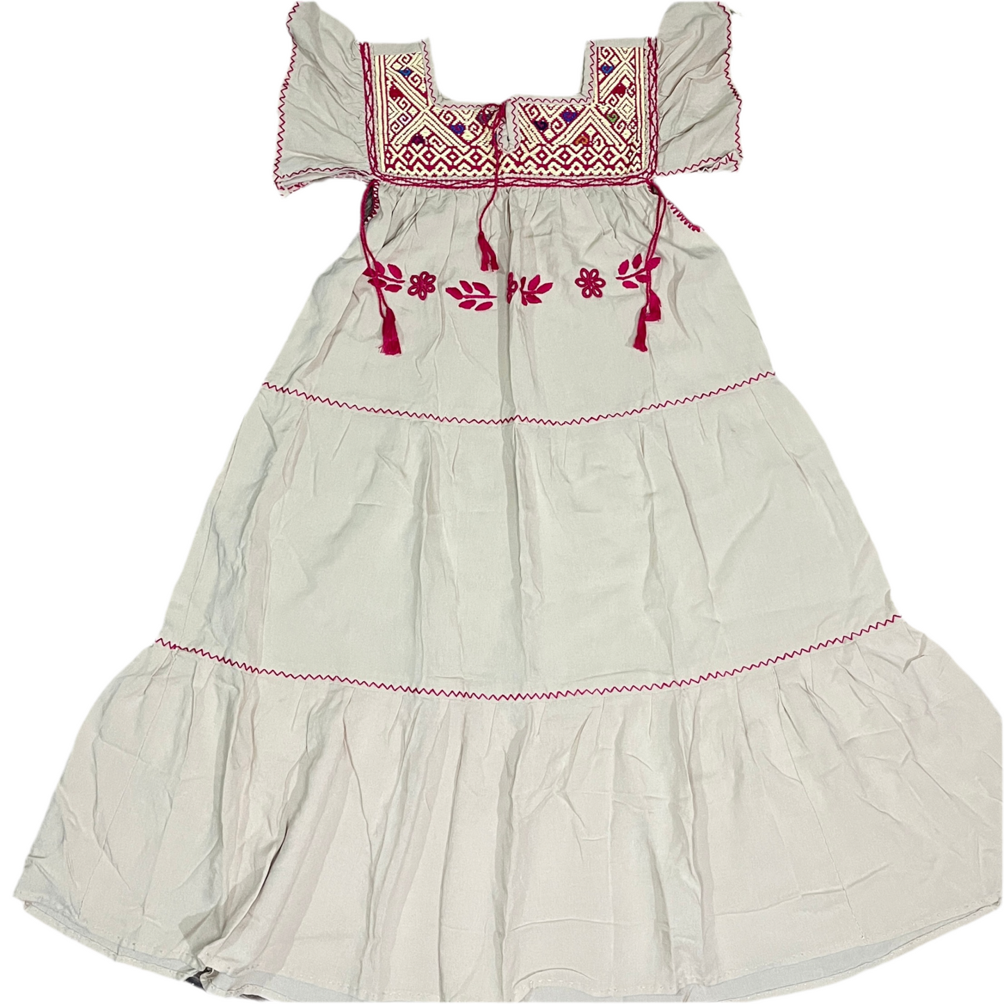 Vestido Amano Artesanías Pechera Telar de Cintura