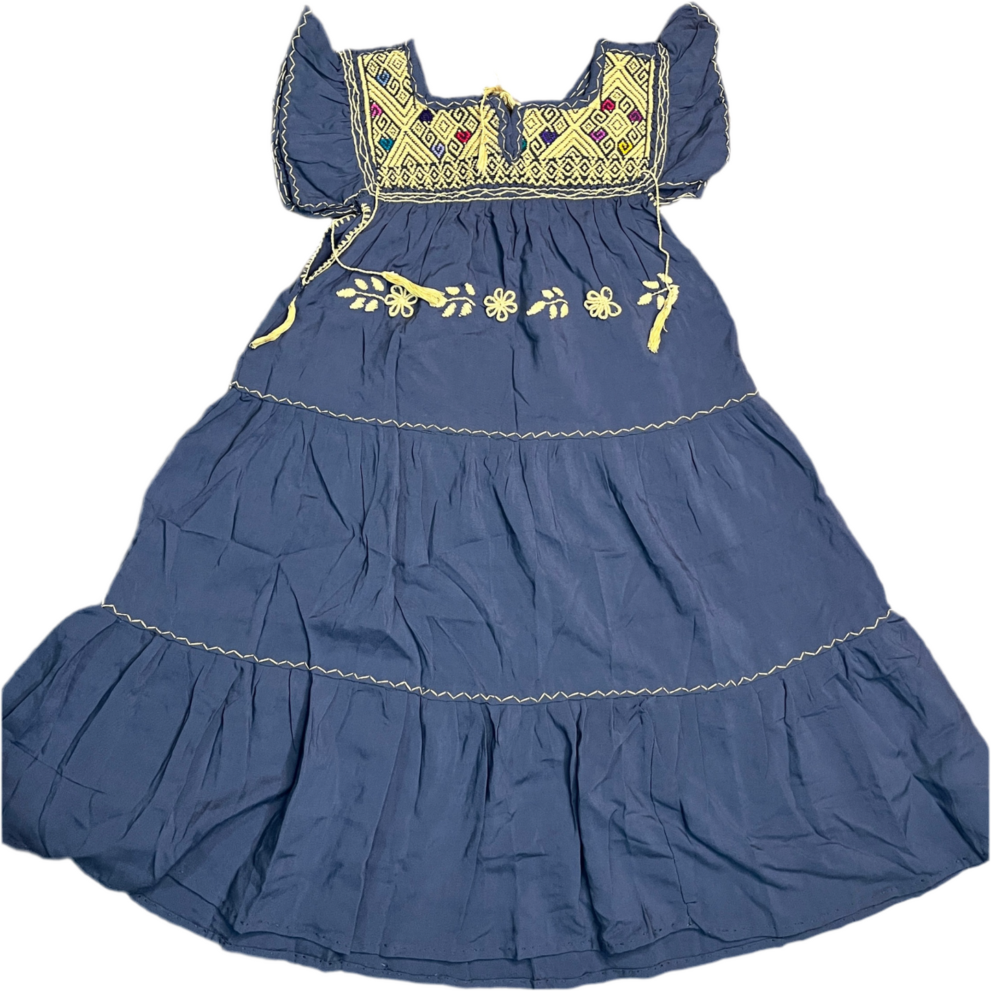 Vestido Amano Artesanías Pechera Telar de Cintura