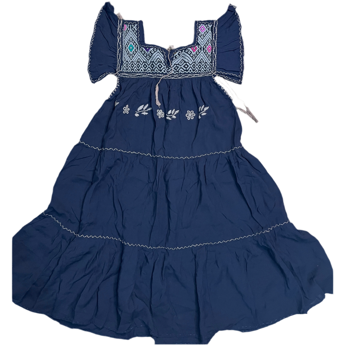 Vestido Amano Artesanías Pechera Telar de Cintura