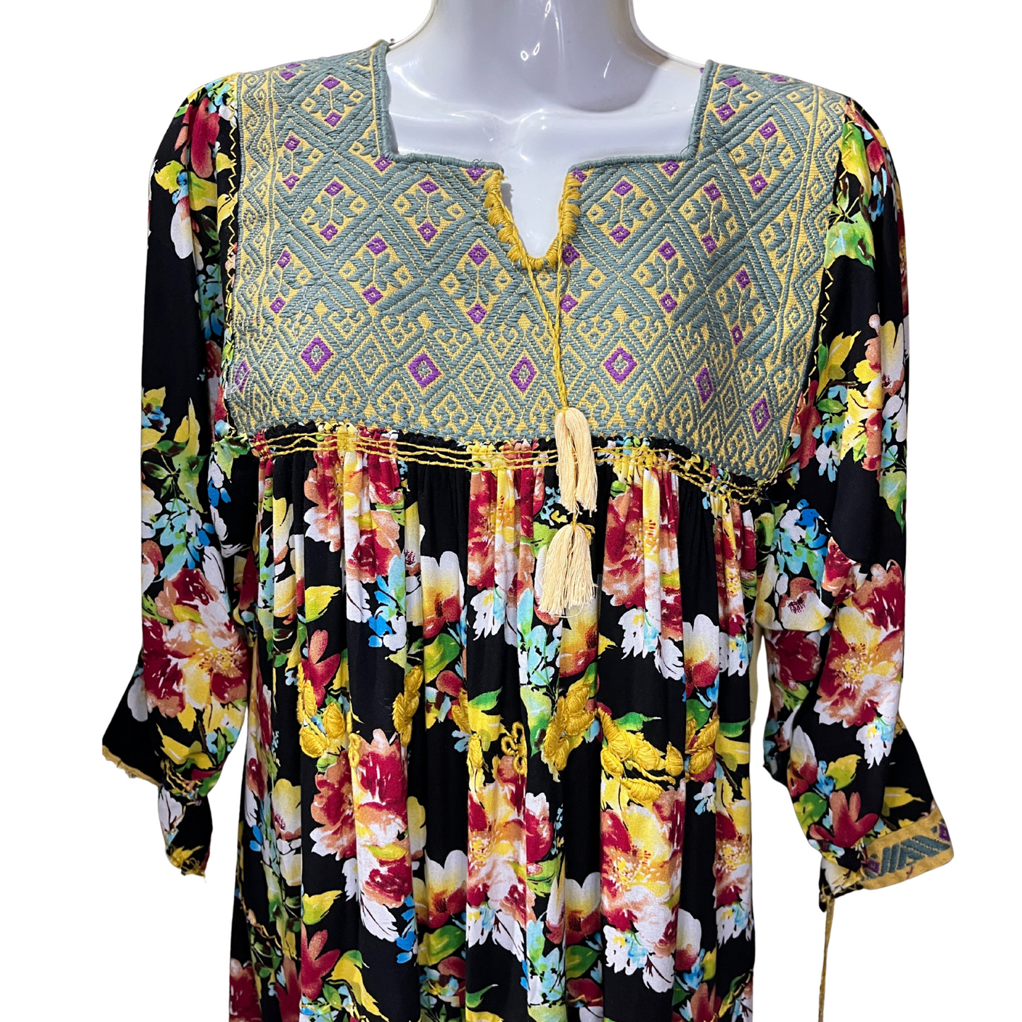 Amano Artesanías Vestido Manga Larga