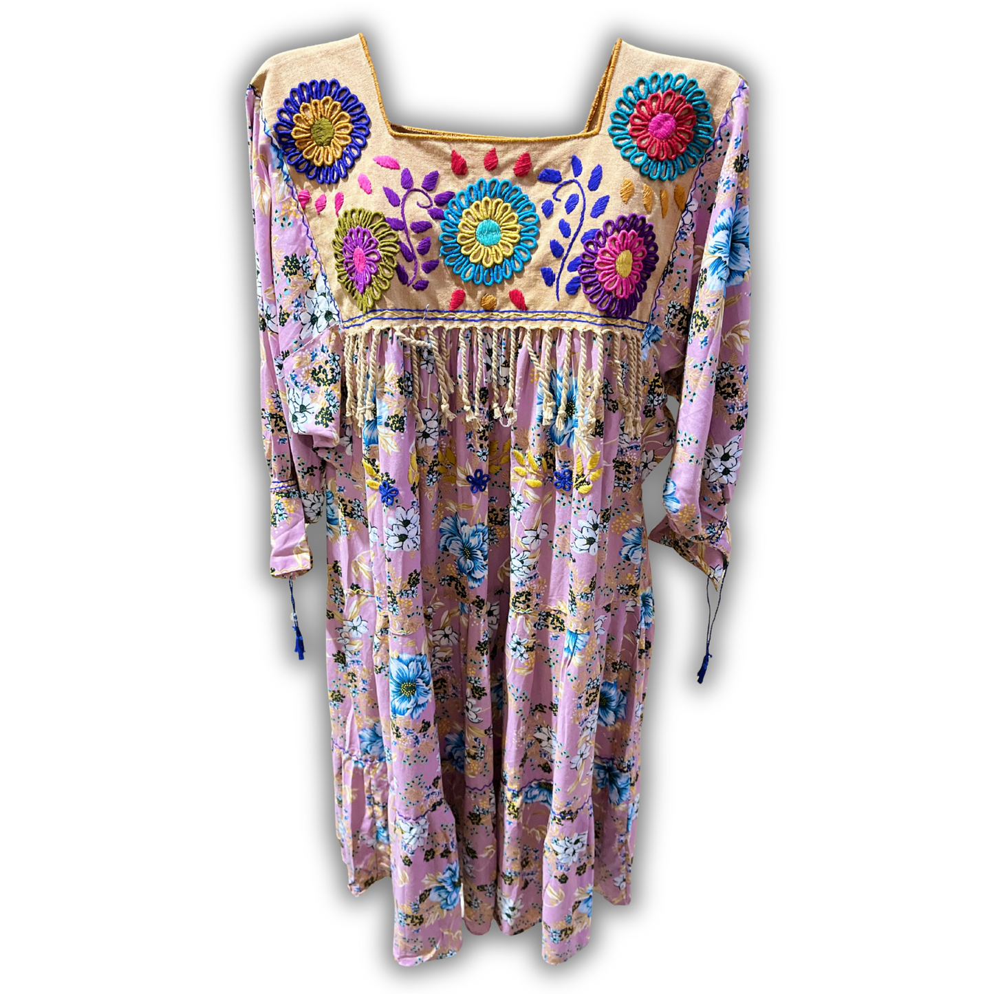 Amano Artesanías Vestido Manga Larga