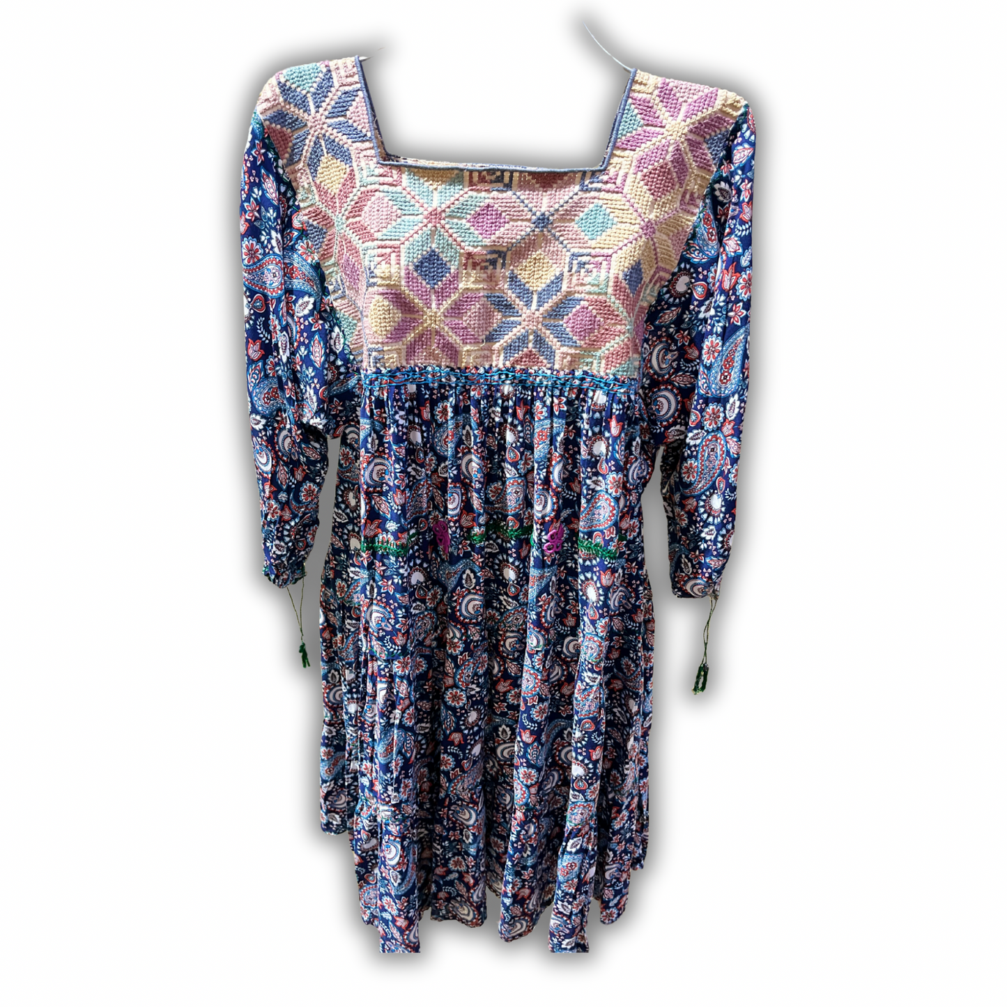 Amano Artesanías Vestido Manga Larga UNITALLA