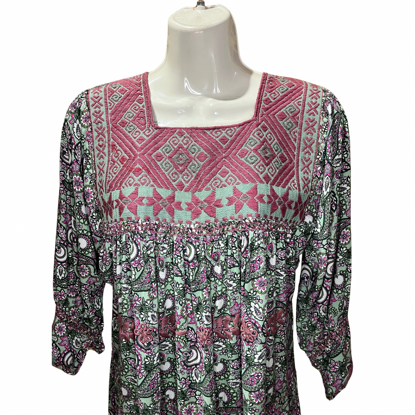 Amano Artesanías Vestido Manga Larga