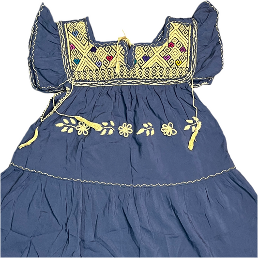 Vestido Amano Artesanías Pechera Telar de Cintura