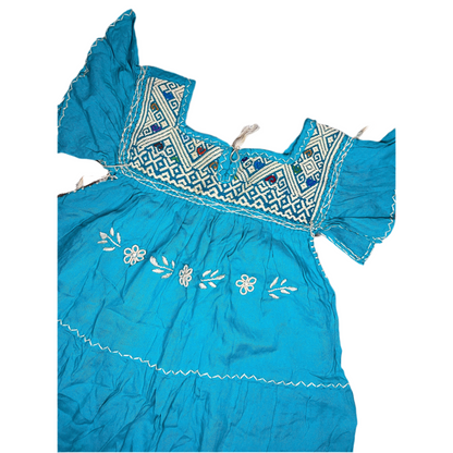 Vestido Amano Artesanías Pechera Telar de Cintura