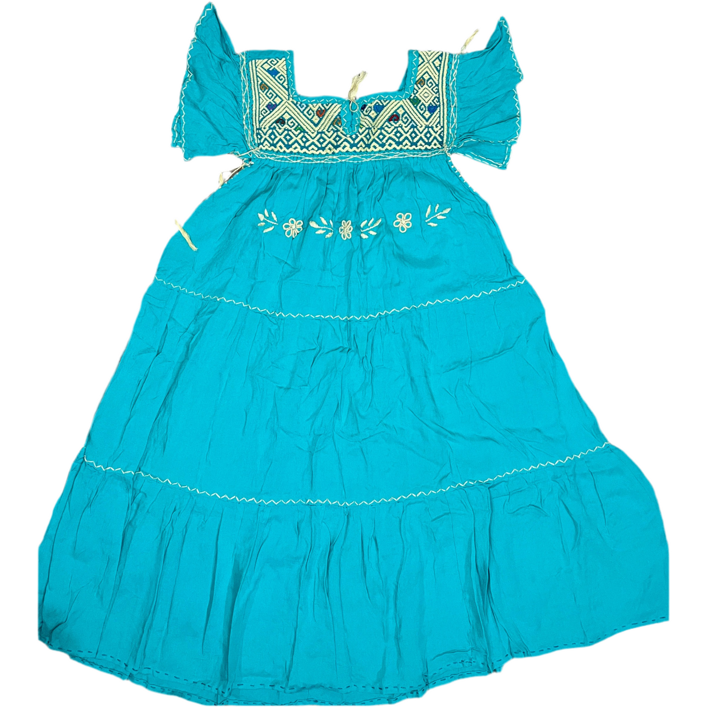 Vestido Amano Artesanías Pechera Telar de Cintura