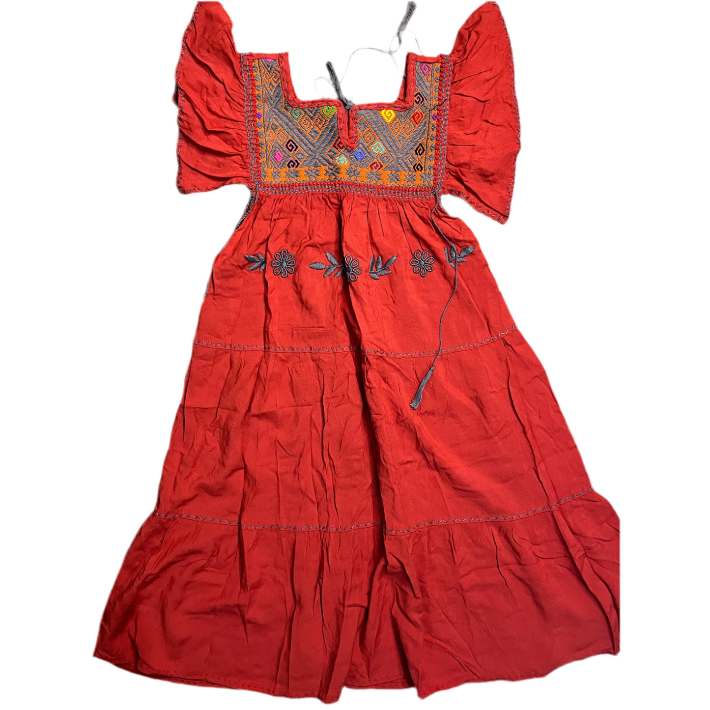 Vestido Amano Artesanías Pechera Telar de Cintura
