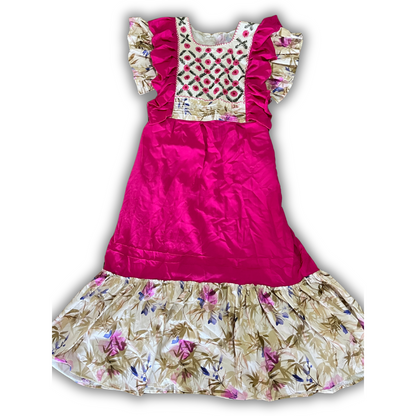 Amano Artesanías Vestido Manga Corta