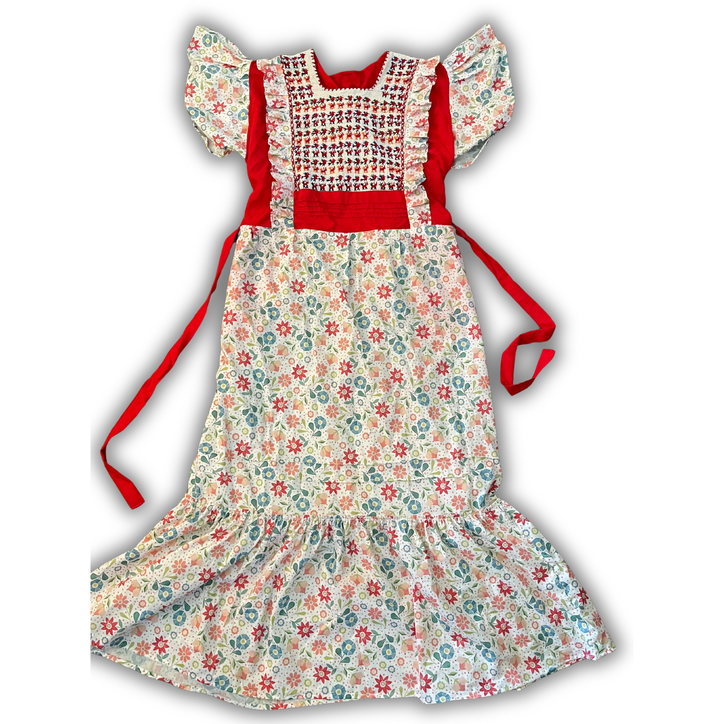 Amano Artesanías Vestido Manga Corta