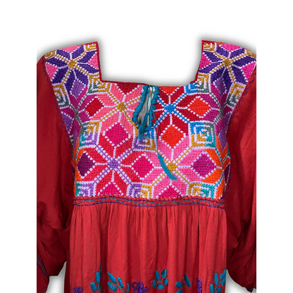 Amano Artesanías Vestido Manga Larga