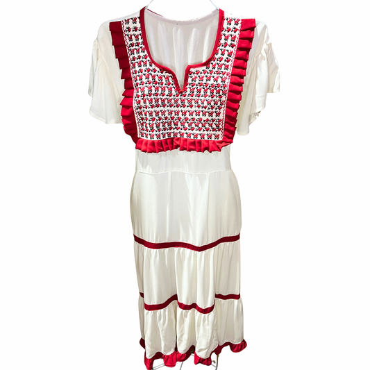 Amano Artesanías Vestido Manga Corta