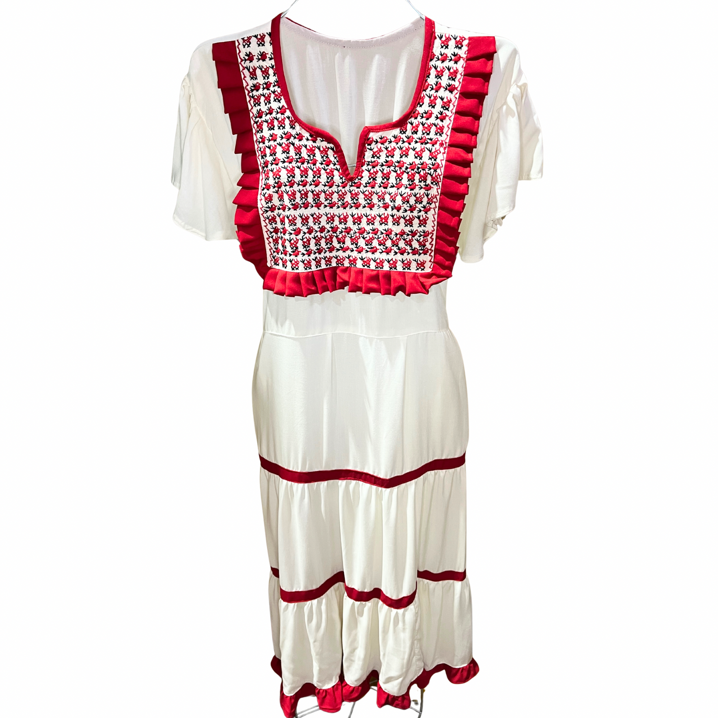 Amano Artesanías Vestido Manga Corta