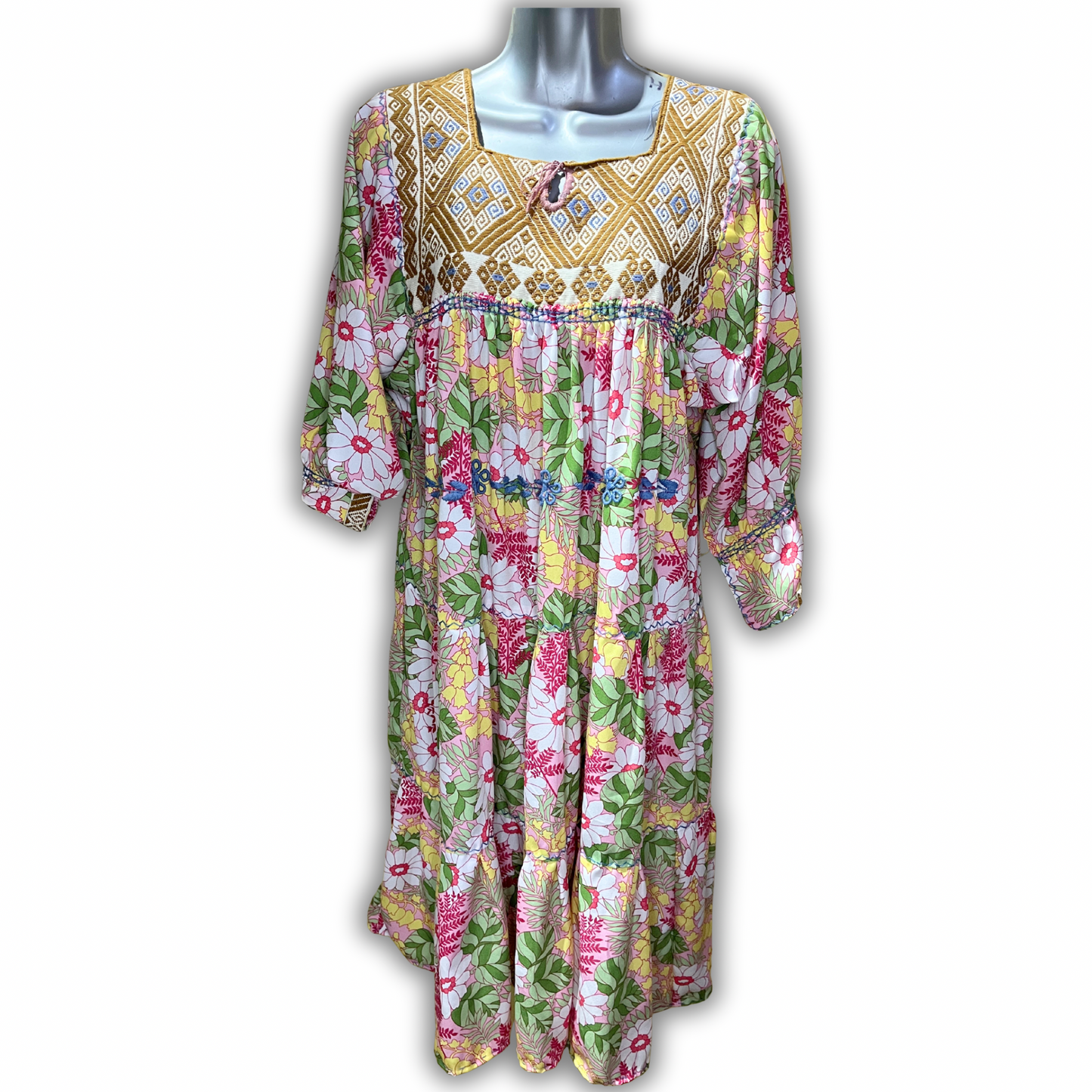 Amano Artesanías Vestido Manga Larga