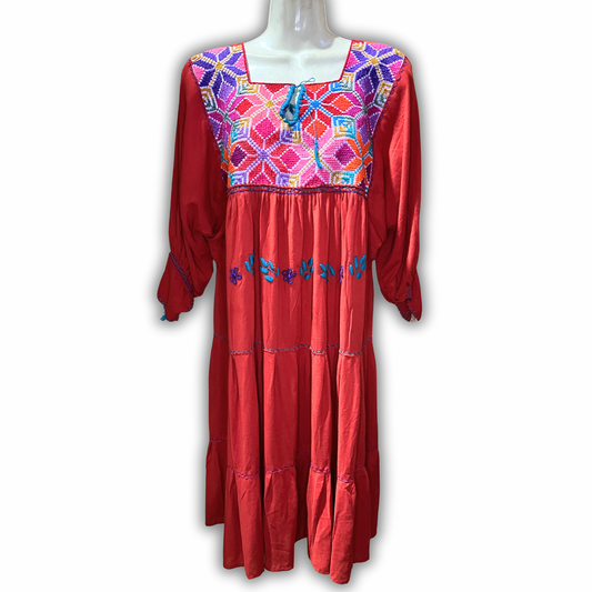 Amano Artesanías Vestido Manga Larga