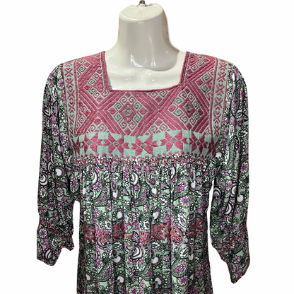 Amano Artesanías Vestido Manga Larga
